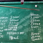 A soma das apostas (partidas) foram anotados na mesa de sinuca, que segundo o proprietário ficará na historia do Bar.