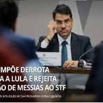 Senado rejeita indicação de Jorge Messias para o STF Foto>Reprodução G1