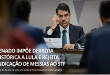 Senado rejeita indicação de Jorge Messias para o STF Foto>Reprodução G1