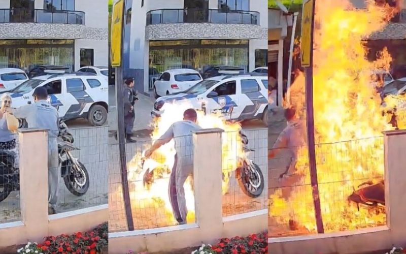 Morre mulher que foi queimada ao tentar impedir que filho ateasse fogo em moto durante fiscalização no ES