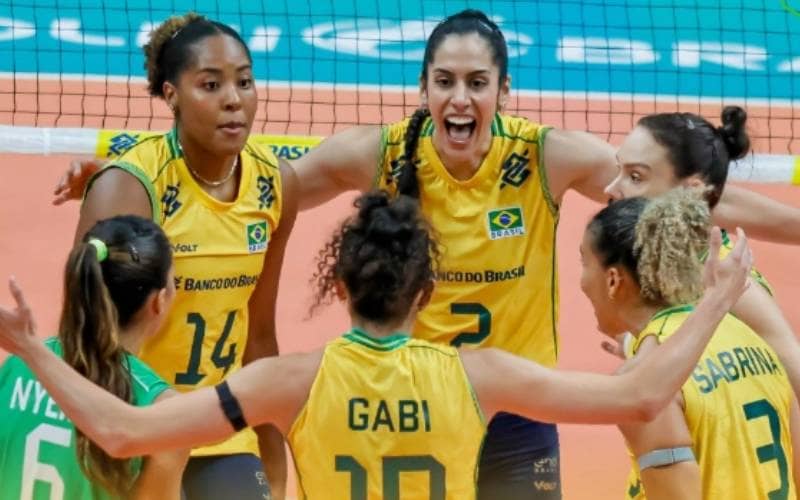 Seleção feminina de vôlei bate Chile e se aproxima da vaga nas Olimpíadas de 2028